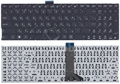 Клавиатура для ноутбука Asus X555L X553 (плоский ENTER) Черный