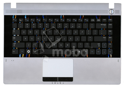 Клавиатура для ноутбука Samsung Galaxy RC410 топ-панель серая