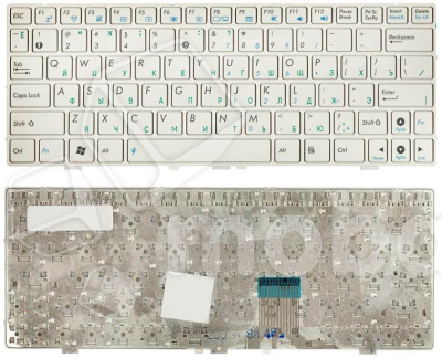 Клавиатура для ноутбука Asus Eee PC 1000 1000H 1000HD белая